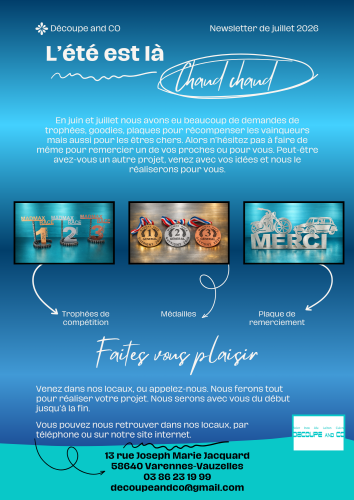 Newsletter de juillet 2026